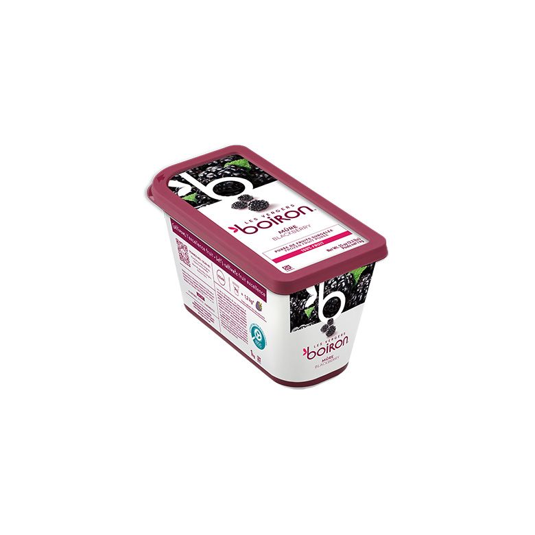 FROZEN PUREE, 100% BLACKBERRY 1KG