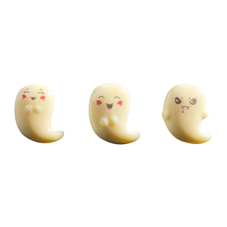 HALLOWEEN - 208 GHOSTS WHITE CHOC 3 DESIGNS