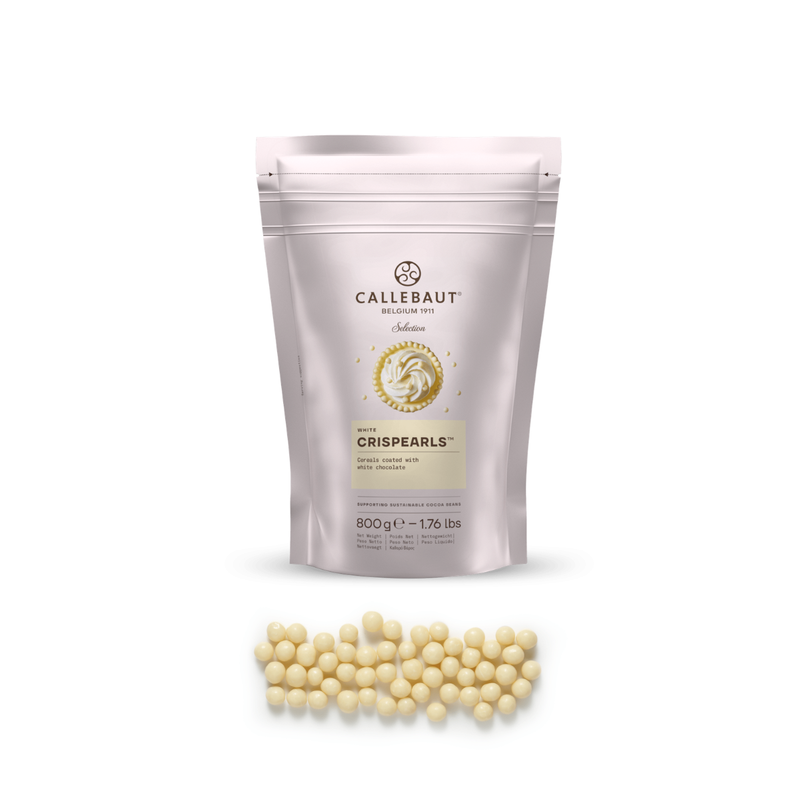 NEW - CALLEBAUT CRISPEARLS WHITE, 800G