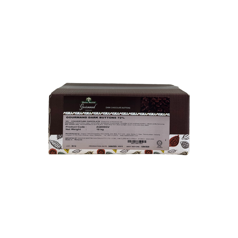 CHOCOLATE GOURMAND DARK 72% (SOYFREE) 10KG