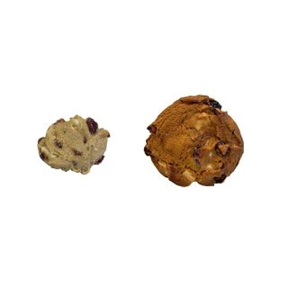 COOKIE DOUGH - CHEWY CRANBERRY & WHITE CHOCOLATE, 40G - 150 PCS