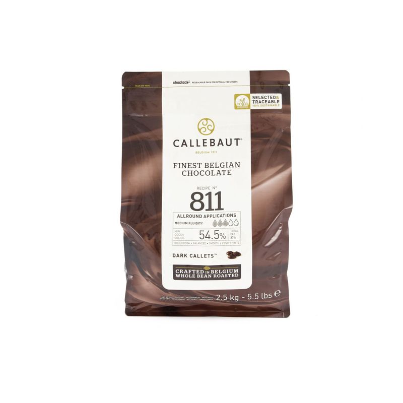 CALLEBAUT 811 DARK CALLETS 2.5KG