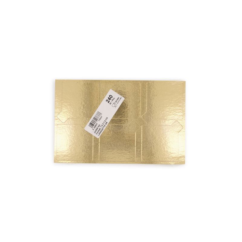 GOLD CAKE BOARD SQUARE 75mm - PACK 240