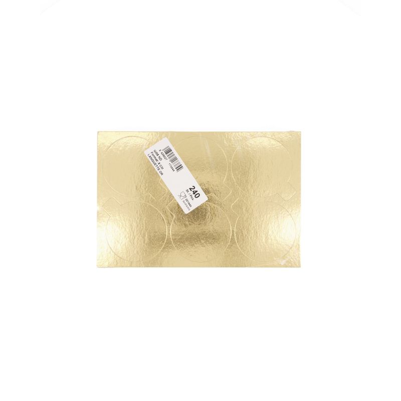 GOLD CAKE BOARD ROUND 80mm - PACK 240