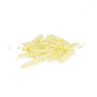 DECOR WHITE CHOCOLATE SHAVINGS, 2.5KG