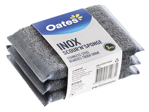 Inox Scour &lsquo;N&rsquo; Sponge (3Pk)