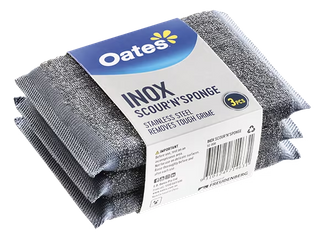 Inox Scour &lsquo;N&rsquo; Sponge (3Pk)