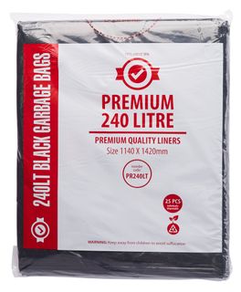 Bin Liner - 240 Lt Flat
