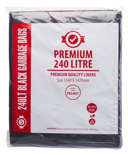 Bin Liner - 240 Lt Flat
