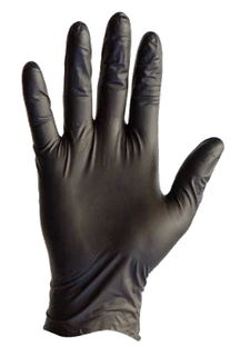Nitrile Black Lge P/Free