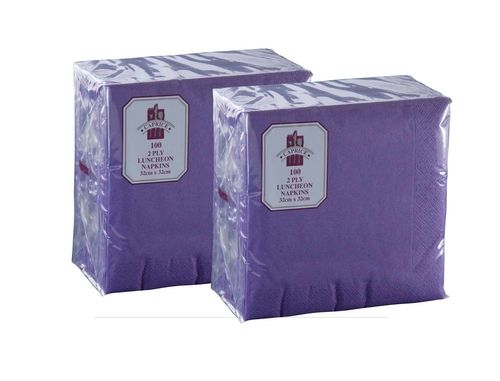 Serviettes 2 Ply Purple