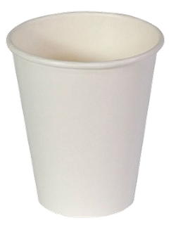 Single Wall Cup Wh - 8oz