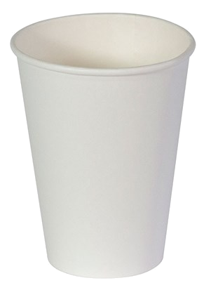 Single Wall Cup Wh - 12oz