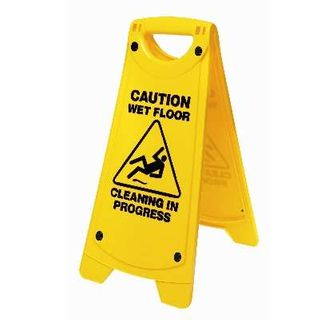 Sign Small Wet Floor Yellow