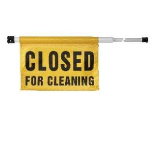 Spring Loaded Cleaning Sign