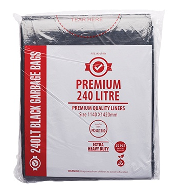 Bin Liner - 240 Lt Premium Nat