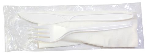 Knife, Fork & Napkin Set