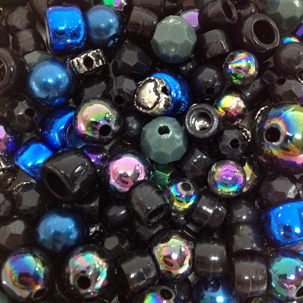 Fashion Beads Assorted Midnight 30G Arbee Craft