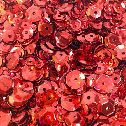 Sequins Assorted Sizes Red 35g