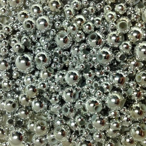 Pearl Beads Mixture Silver 20g