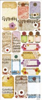 Stickers Gift Tags Mixed Shades