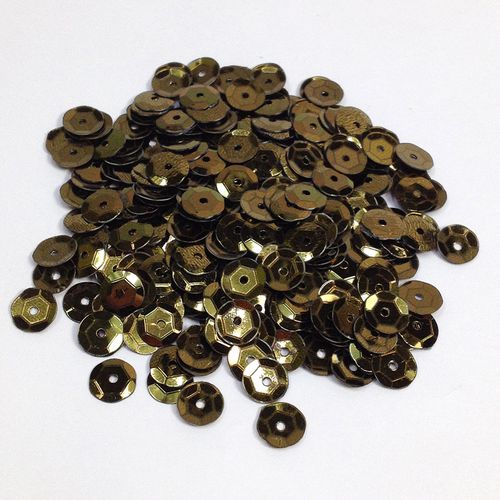 Sequins 6mm Metallic Cup AntiqueGld 250g