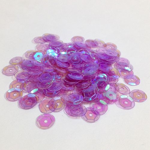 Sequins 6mm Laser Cup Mauve AB 250g
