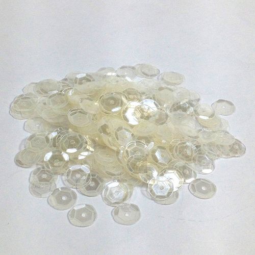 Sequins 6mm Laser Cup Clear AB 250g