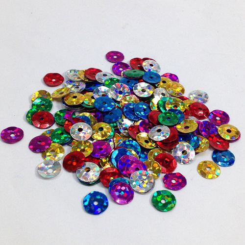 Sequins 6mm Metallic Cup Assorted 250g