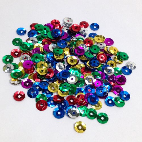 Sequins 6mm Laser Cup Mix 250g