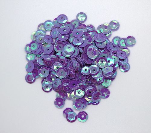 Sequins 6mm Metallic Cup Lavender 250g
