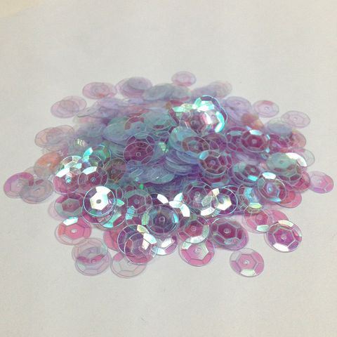 Sequins 8mm Laser Cup Clear AB 250g
