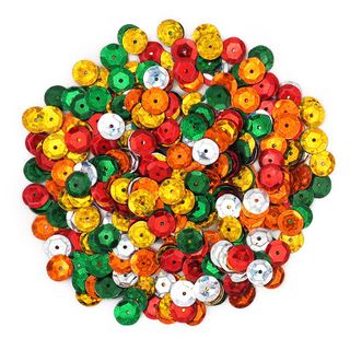 Sequins 8mm Laser Cup 8mm Xmas Mix 50g