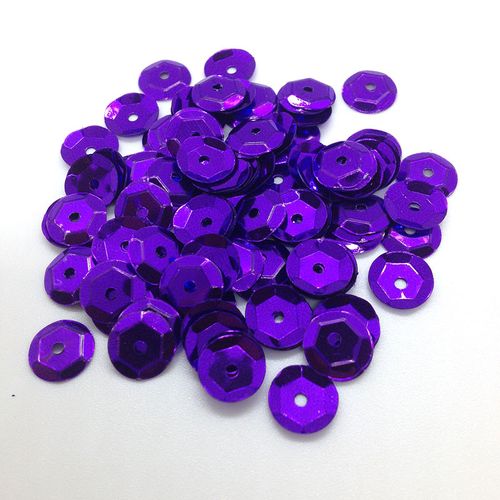 Seq 8mm Metallic Cup Deep Voilet 250g