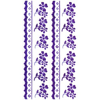 Dec/Borders Floral Design Blue