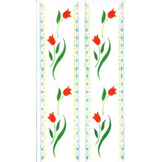 Dec/Borders Floral Design Red/Green