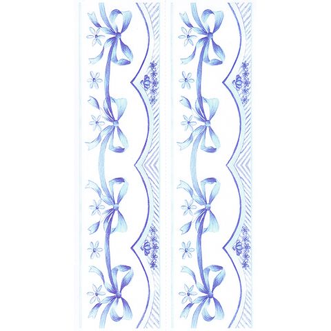 Dec/Borders Blue Bow Design