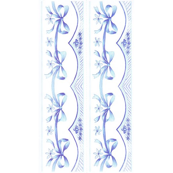 Dec/Borders Blue Bow Design