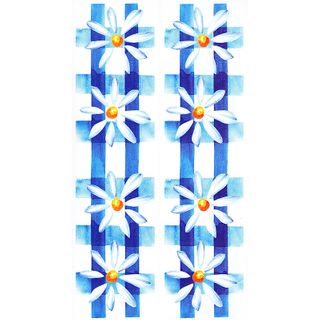 Dec/Borders Daisy Design Blue