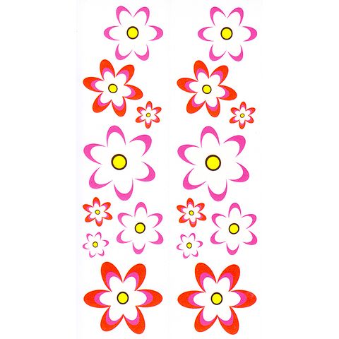 Dec/Borders Red/Pink Flowers