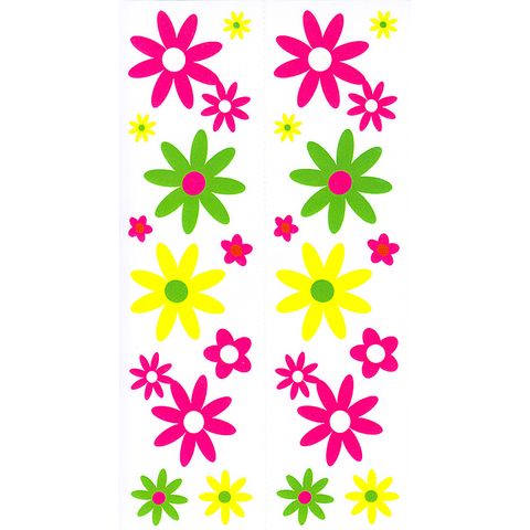 Dec/Borders Pink/Green Flowers