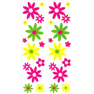 Dec/Borders Pink/Green Flowers