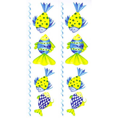 Dec/Borders Blue/Yellow Fish