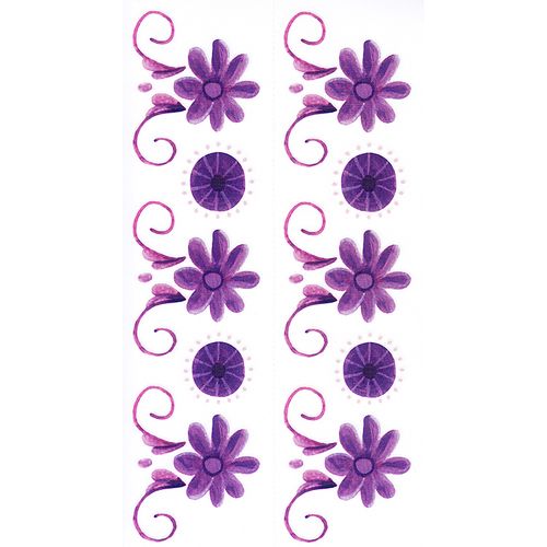 Dec/Borders Mauve Flower