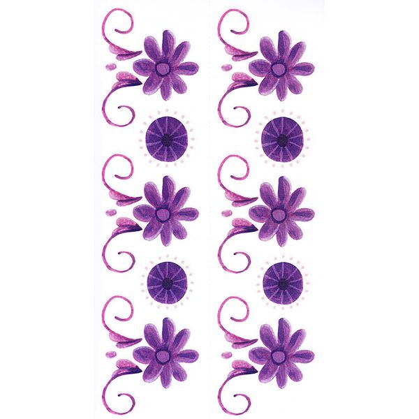 Dec/Borders Mauve Flower