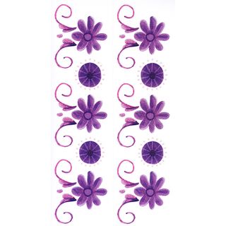 Dec/Borders Mauve Flower