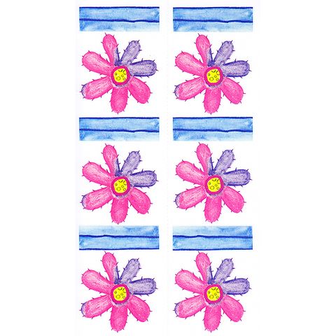 Dec/Borders Pink/Purple Flowers