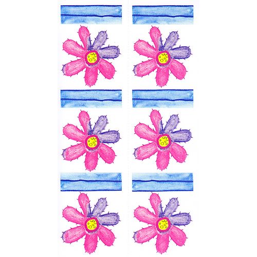 Dec/Borders Pink/Purple Flowers