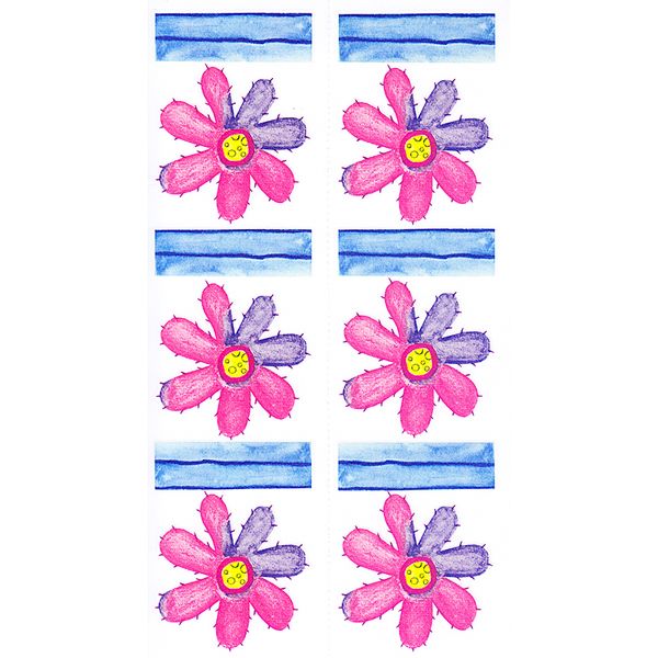 Dec/Borders Pink/Purple Flowers