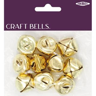 Folley Bells 25mm Gold Pkt 10